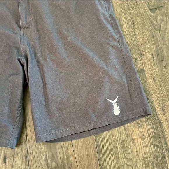 Tunaskin Mens Dark Gray Charcoal Boardshorts Size 40 - Picture 2 of 6